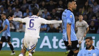 Marcos Rojo fue elegido figura en la victoria de Boca.