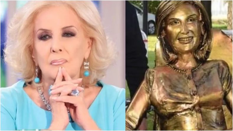 Qué dijo Mirtha Legrand al ver la estatua que le dedicaron