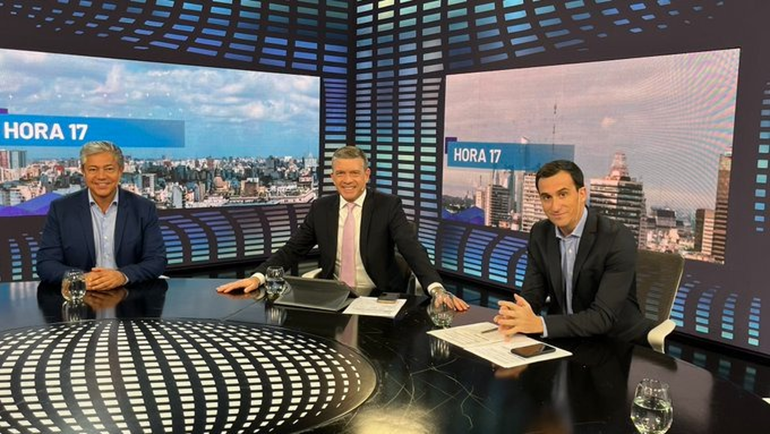 Raid mediático de Rolando Figueroa en Buenos Aires