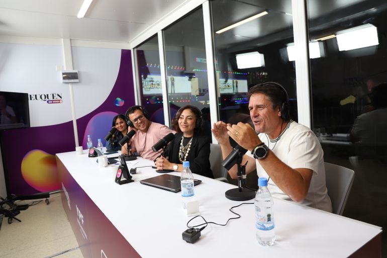 Mariano Gadio en el streaming de LM Play de la Fiesta de la Confluencia.