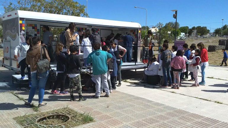 El laboratorio móvil permaneció toda la semana en Neuquén.