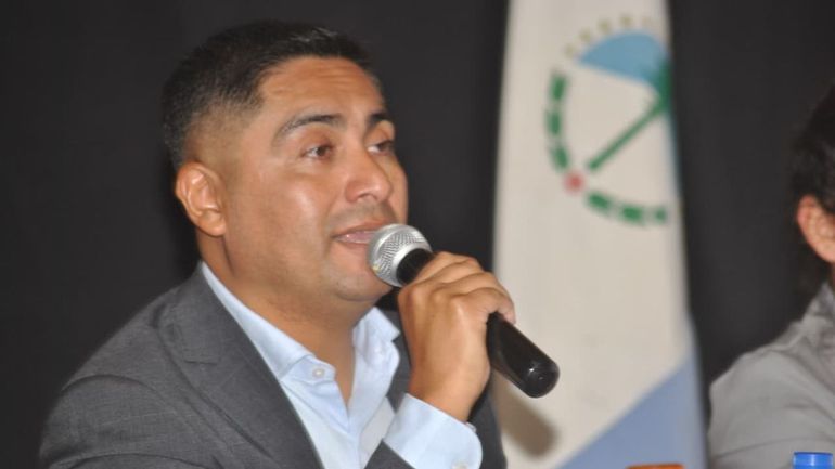 El intendente Javier Huillipan.
