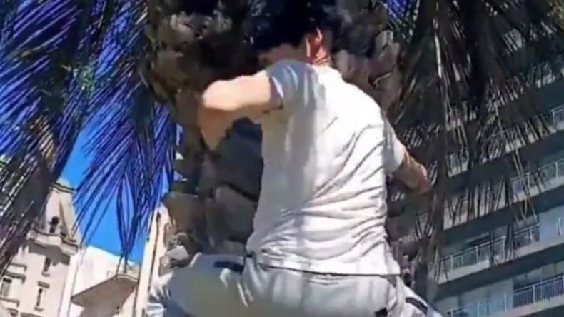 Un participante de 38 años se presentó como therian y llamó la atención en plena concentración. | LM Neuquen Un participante de 38 años se presentó como therian y llamó la atención en plena concentración.