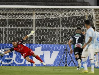 Sebastián Pérez, el héroe de Palestino en la Copa Sudamericana.
