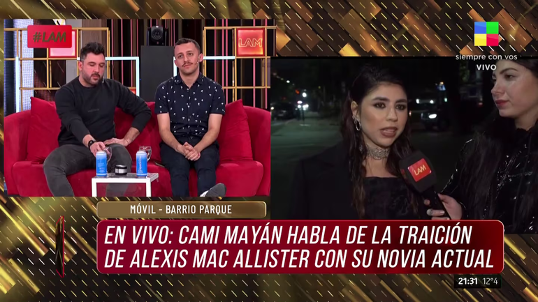 Camila Mayan en LAM. Camila Mayan en LAM.