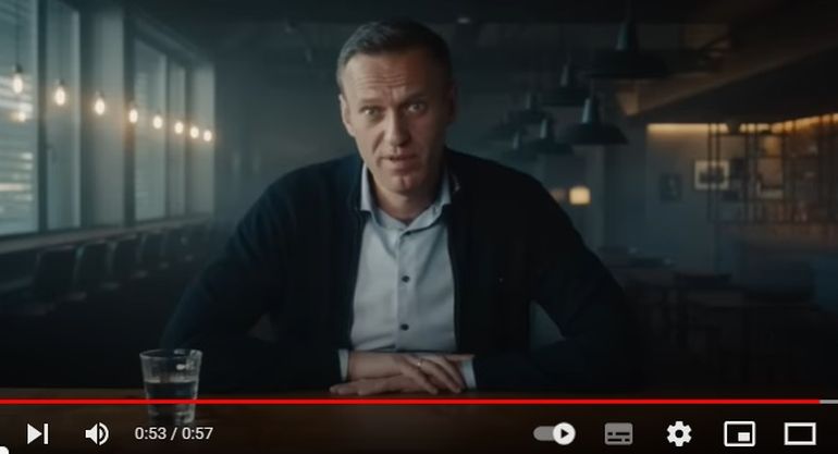 Imagen de Alexei Navalni en el trailer de su documental. Imagen de Alexei Navalni en el trailer de su documental.
