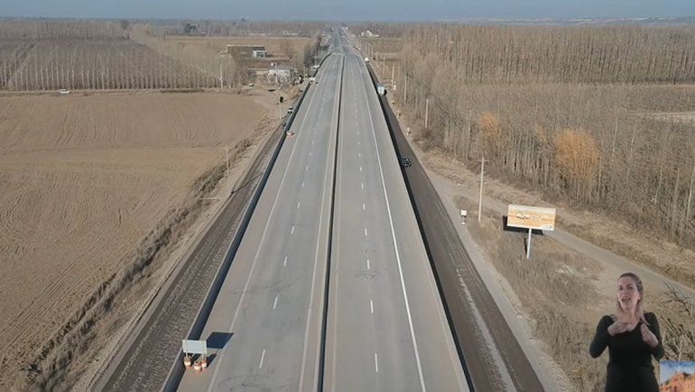 Ruta 22: Fernández inauguró los puentes por teleconferencia