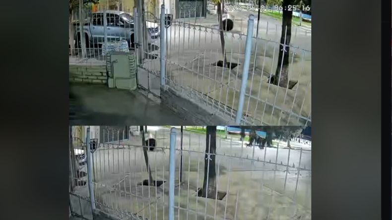 Insólita escena en el oeste neuquino: se robaron un tanque de agua y lo arrastraron por la calle | LM Neuquen Insólita escena en el oeste neuquino: se robaron un tanque de agua y lo arrastraron por la calle