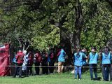 La Policía se acercó a la zona de los lagos de Palermo tras el hallazgo del cadáver.