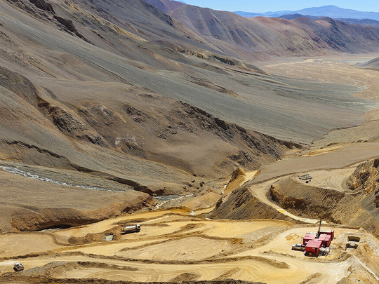 El proyecto Lunahuasi opera en terrenos con desniveles de hasta 1.000 metros en la Cordillera de San Juan.