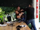 Video: Eduardo Belliboni y Fran Fijap se fueron a las piñas durante una entrevista