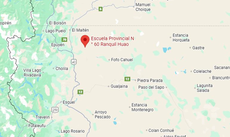 Ranquil Huao, en Google Maps. Ranquil Huao, en Google Maps. 