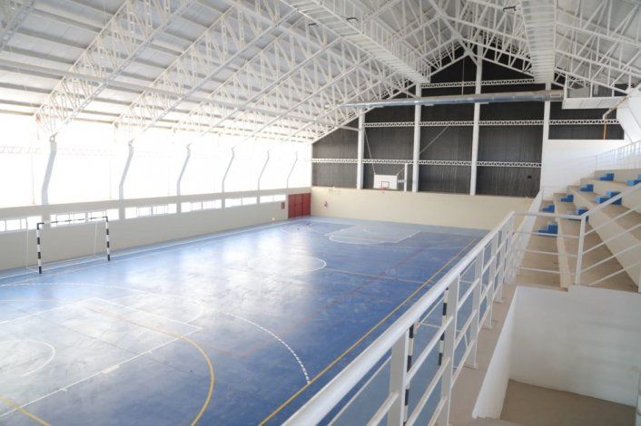 El gimnasio Maradona por dentro.