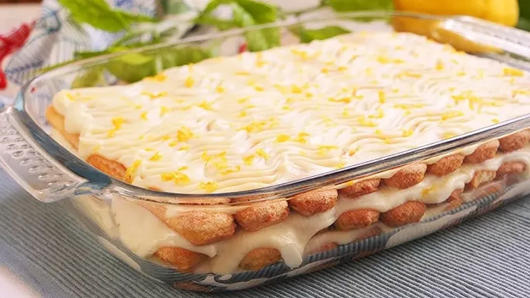 El mejor postre de limón con vainillas: sin gluten y refrescante