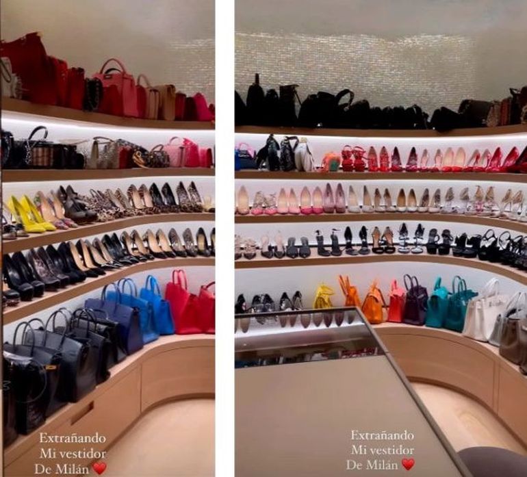 El vestidor semicircular de la conductora de MasterChef. El vestidor semicircular de la conductora de MasterChef.