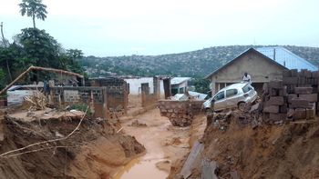 Inundaciones en el Congo.
