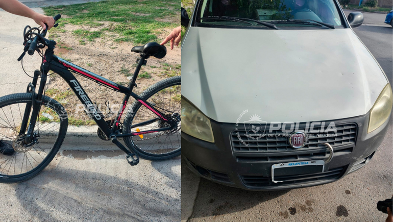 Gran susto en el oeste neuquino por la caída de un ciclista en un choque con una camioneta