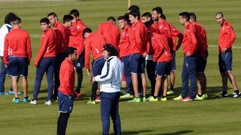 El Mariscal dirigió su primer entrenamiento en Independiente.