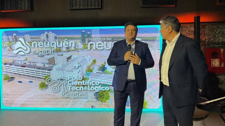 El gobernador Rolando Figueroa y el intendente Mariano Gaido compartieron la presentación