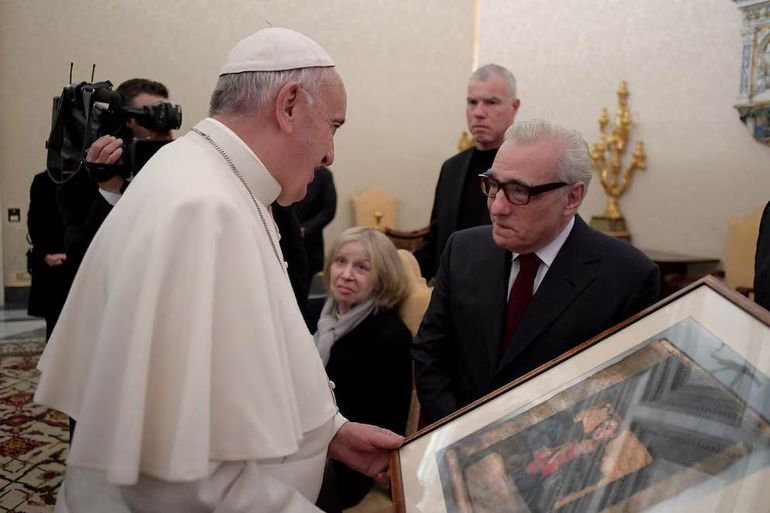 El papa Francisco quedó conmovido por lo que Martin Scorsese le pidió para su esposa. El papa Francisco quedó conmovido por lo que Martin Scorsese le pidió para su esposa.