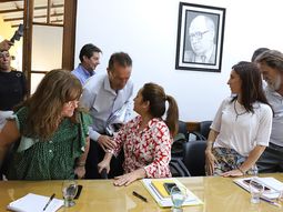 Fanny Mansilla con el secretario de Gobienro, Jorge Tobares. Fanny Mansilla con el secretario de Gobienro, Jorge Tobares.