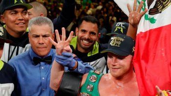 mira la terrible pina de canelo, en el nocaut del ano