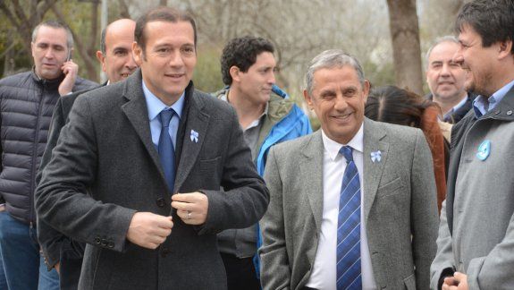 El gobernador y el intendente dejaron de lado las diferencias, al menos por algunas horas.