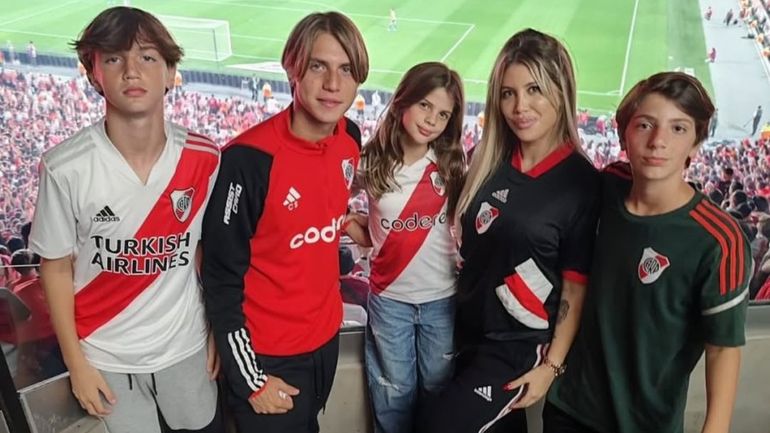 Wanda Nara y sus hijos
