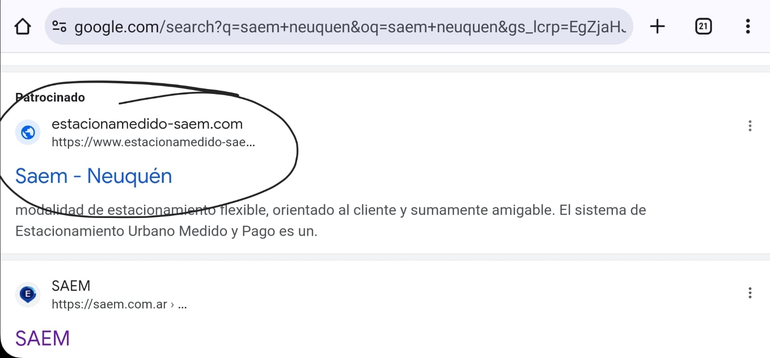 Así se ve la página trucha de estacionamiento medido. Así se ve la página trucha de estacionamiento medido.