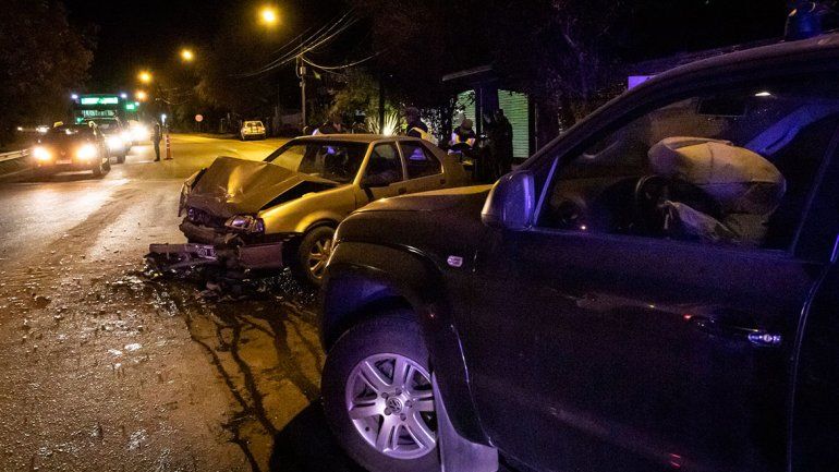 San Martín: violento choque en la Cuesta de los Andes