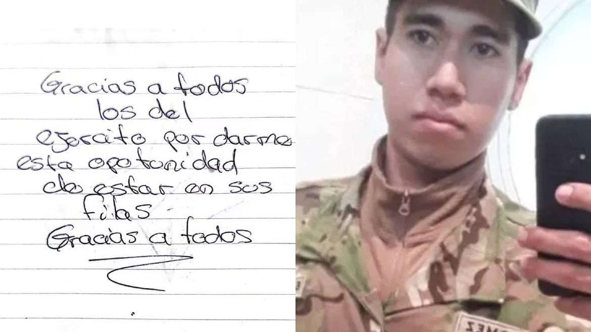 La tremenda despedida del soldado de 21 años. | LM Neuquen La tremenda despedida del soldado de 21 años.