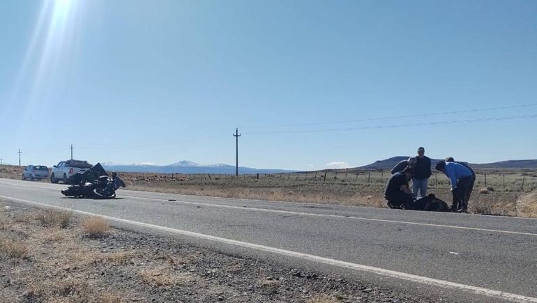 La escena que encontró el bombero.