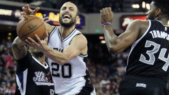 Emanuel Ginóbili la rompió y fue figura de los Spurs.&nbsp;