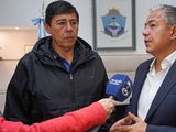 Marcelo Rucci de Petroleros Privados y el gobernador Rolando Figueroa.