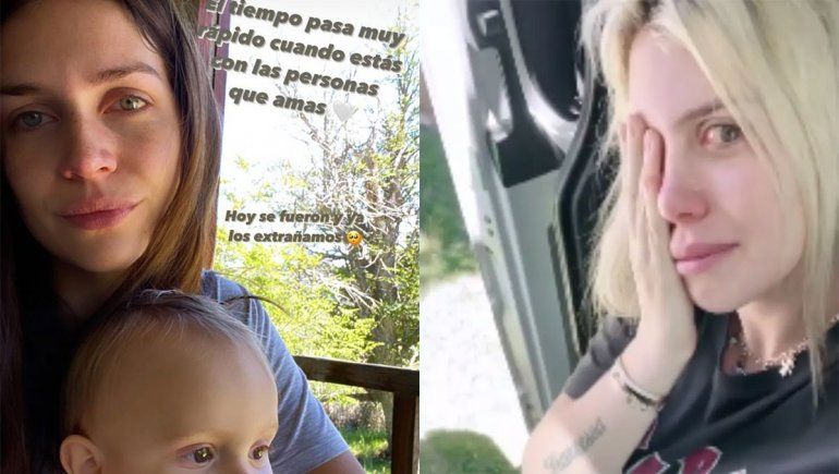 Wanda y Zaira se mostraron conmovidas por tener que despedirse en San Martin de los Andes.