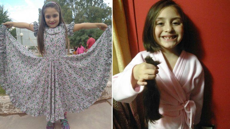 Una pequeña con un corazón gigante: con 6 años Sabrina decidió donar su pelo para enfermos de cáncer