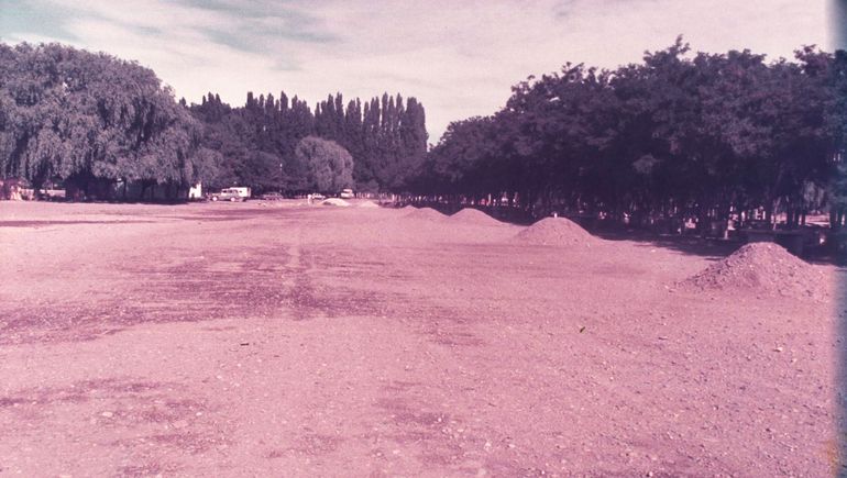 Las obras que se hicieron en el predio del balneario municipal (Arhivo Histórico Municipal). Las obras que se hicieron en el predio del balneario municipal (Arhivo Histórico Municipal).
