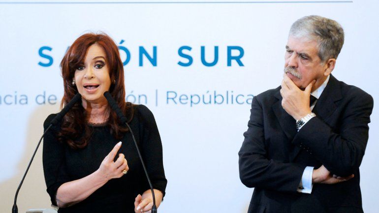 Cristina Fernández de Kirchner y el ex ministro y actual diputado nacional Julio de Vido.
