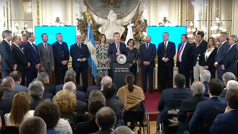 Mauricio Macri recibió a Gutiérrez en Casa Rosada 