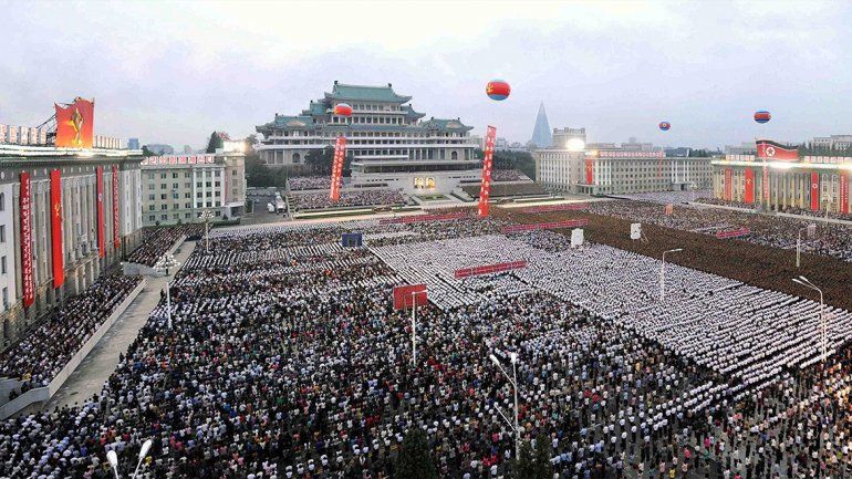 Corea del Norte celebró la prueba nuclear con un desfile