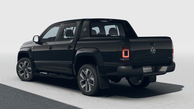 En la Volkswagen Amarok Black Style, como su nombre lo indica, predomina el color negro. Foto: Volkswagen En la Volkswagen Amarok Black Style, como su nombre lo indica, predomina el color negro. Foto: Volkswagen