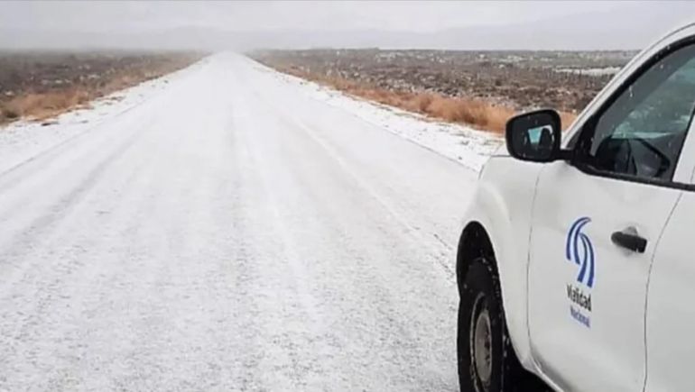 La ruta nacional 25 estuvo cortada entre las 8.209 y las 13 de este viernes en el centro oeste de Chubut.