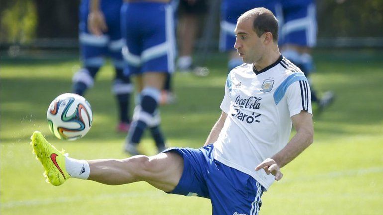 Por un desgarro, Zabaleta quedó desafectado del seleccionado