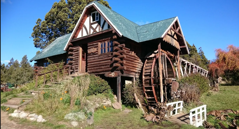 El Molino harinero Nant Fach, sobre la ruta 259 en los alrededores de Trevelin.