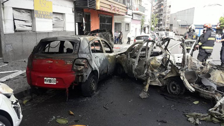 Explotó el tubo de GNC de un taxi y de milagro no hubo víctimas