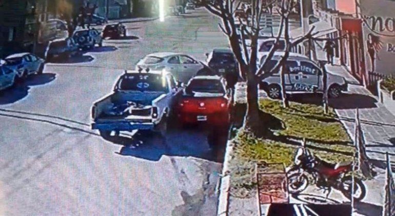 Insólito cuádruple choque en el centro de San Antonio