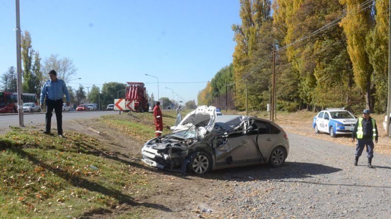 El accidente ocurrió sobre Ruta Nacional 22 a la altura de calle San Julián