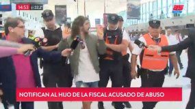 En vivo, la PSA se llevó de Ezeiza al acusado de abusar de una joven