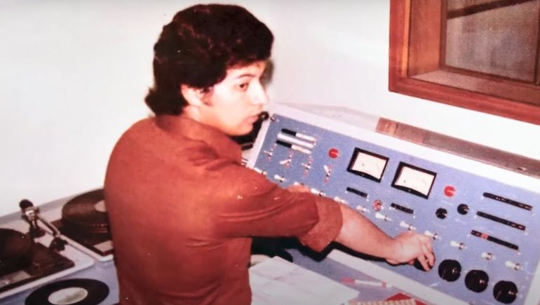 Tomás, operando cuando era muy jovencito, en la década del 70. Tomás, operando cuando era muy jovencito, en la década del 70.