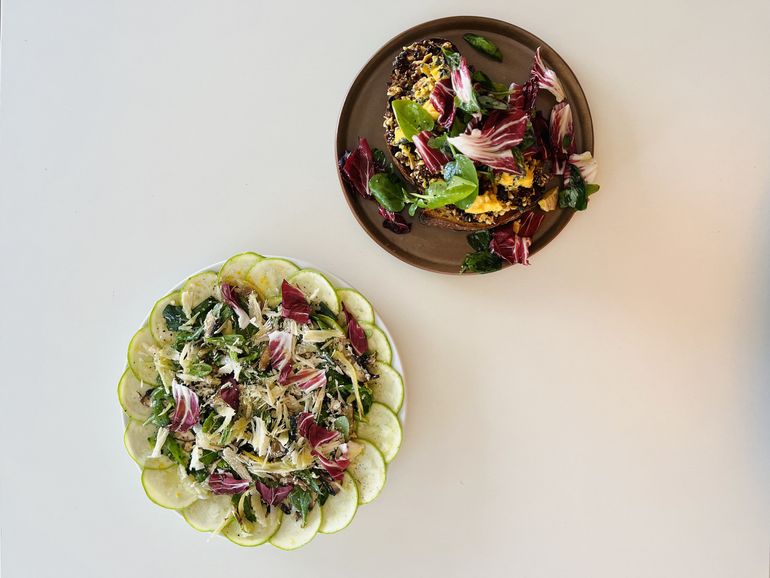 Los platos vegetarianos de Marga enaltecen la carta y son una excelente opción.